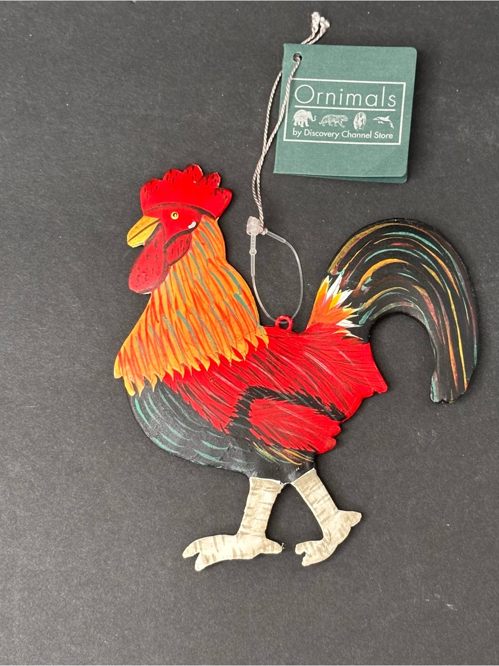 Ornimals Discovery Channel Store Rooster Ornament With Tag